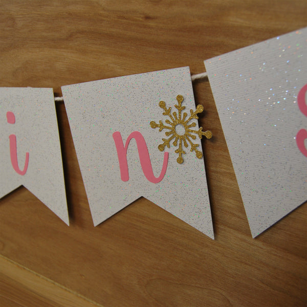 Winter ONEderland Birthday Banner