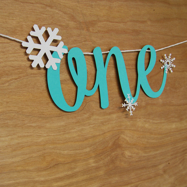 Winter ONEderland High Chair Banner