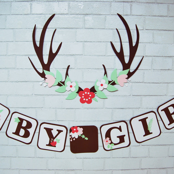 Deer Baby Girl Banner