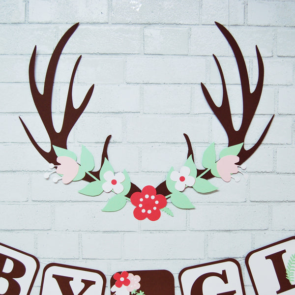Deer Baby Girl Banner