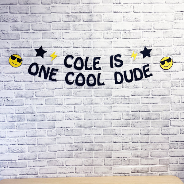 One Cool Dude Birthday Banner