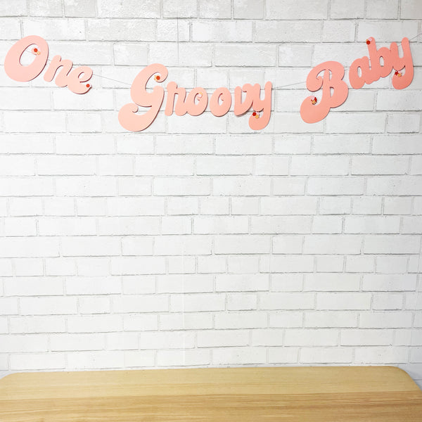 "One Groovy Baby" Banner