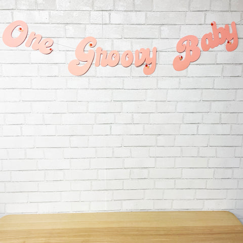 "One Groovy Baby" Banner