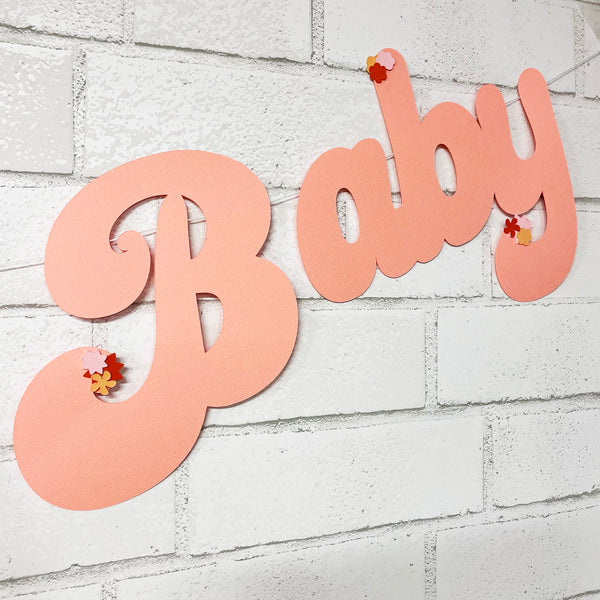 "One Groovy Baby" Banner