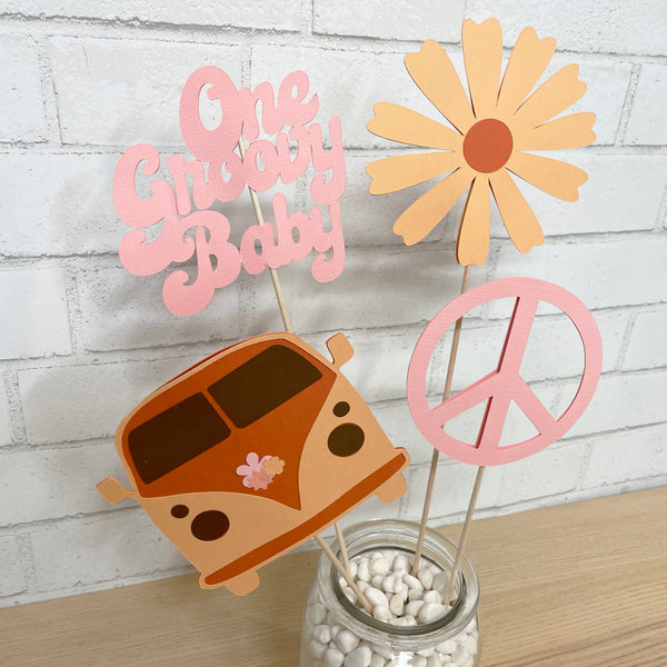 "One Groovy Baby" Centerpiece