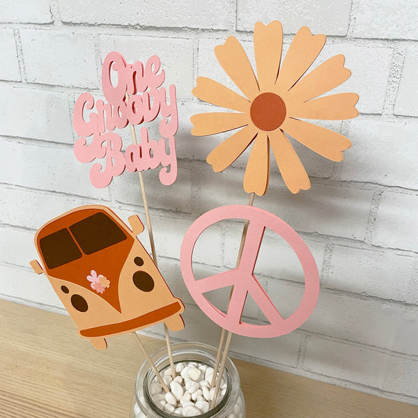 "One Groovy Baby" Centerpiece