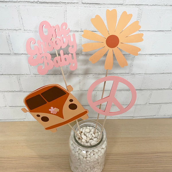 "One Groovy Baby" Centerpiece