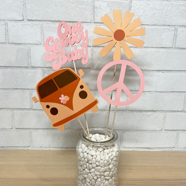 "One Groovy Baby" Centerpiece