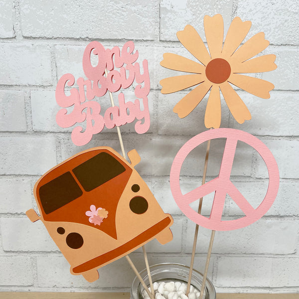 "One Groovy Baby" Centerpiece