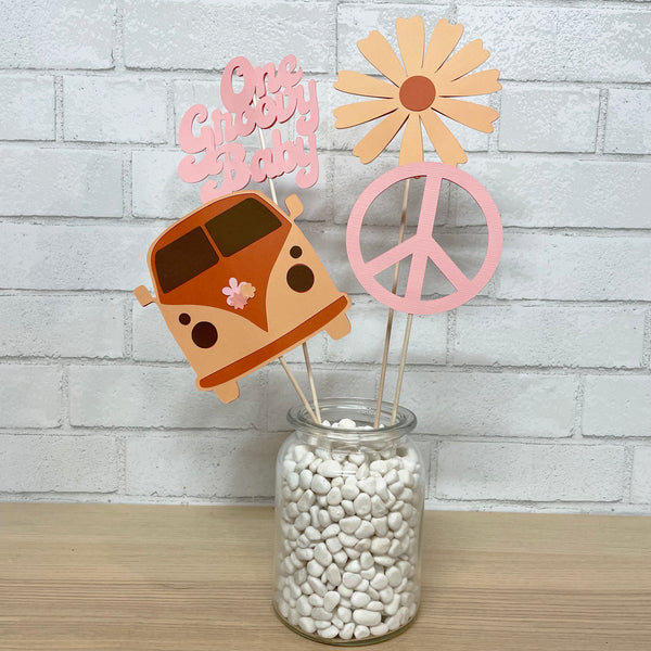 "One Groovy Baby" Centerpiece