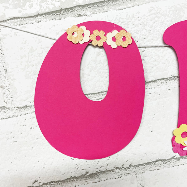 ONE Groovy Baby Highchair Banner