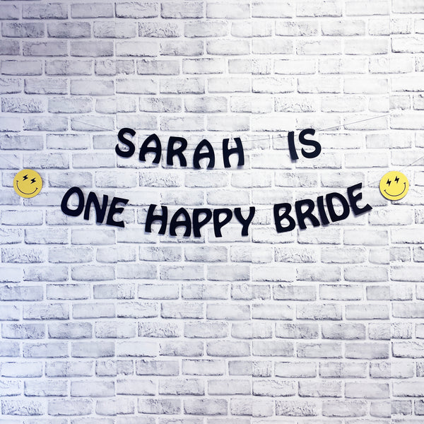 One Happy Bride Banner