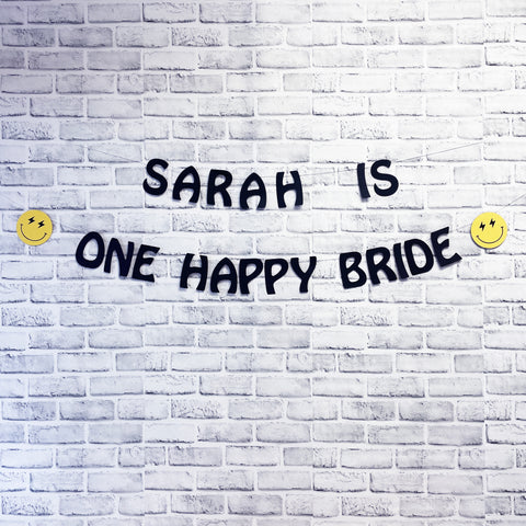 One Happy Bride Banner