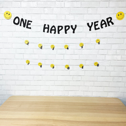 One Happy Year Monthly Photo Banner