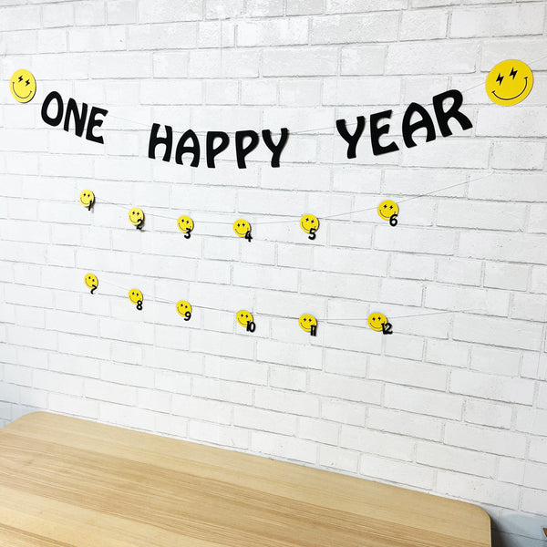 One Happy Year Monthly Photo Banner