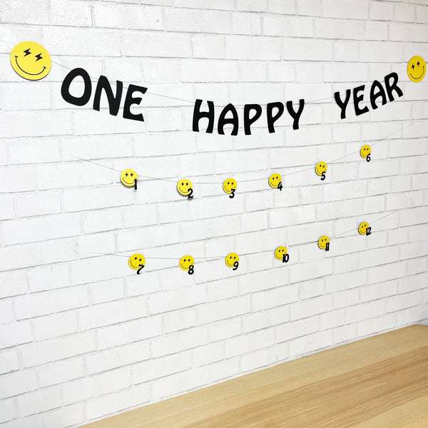 One Happy Year Monthly Photo Banner
