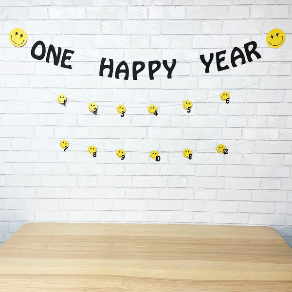 One Happy Year Monthly Photo Banner