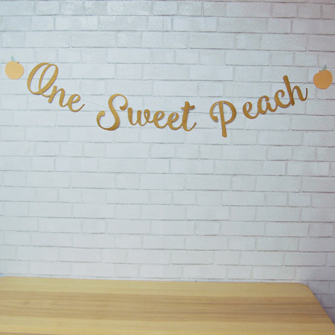 One Sweet Peach Banner