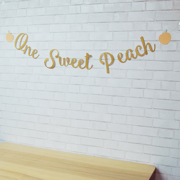One Sweet Peach Banner