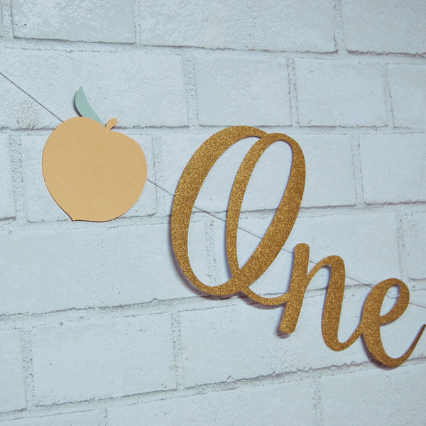 One Sweet Peach Banner