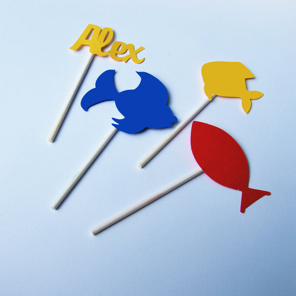 One Fish, Two Fish Cupcake Toppers