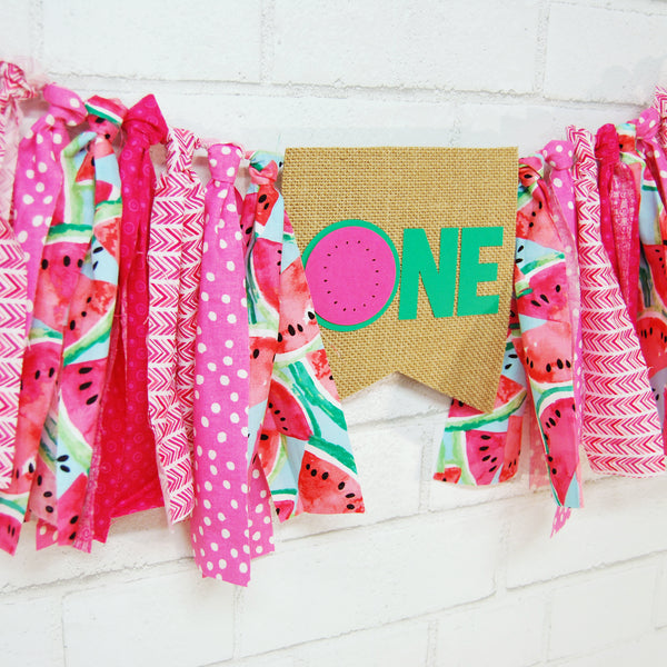 One In A Melon High Chair Banner