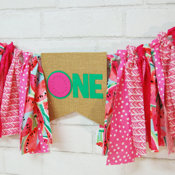 One In A Melon High Chair Banner