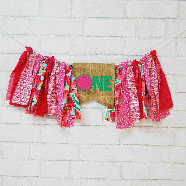 One In A Melon High Chair Banner