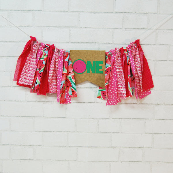 One In A Melon High Chair Banner