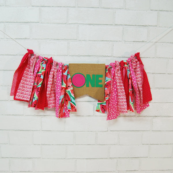 One In A Melon High Chair Banner