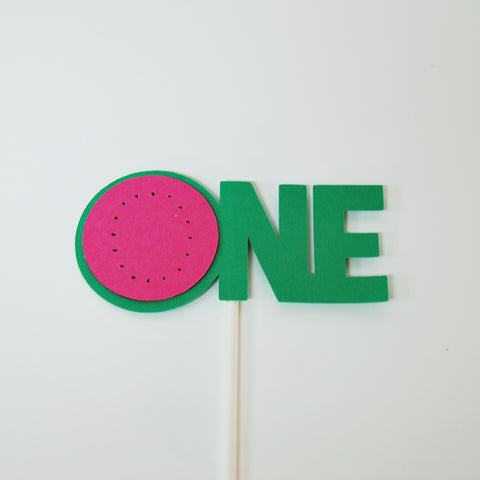 One In A Melon Smash Cake Topper on Pinterest