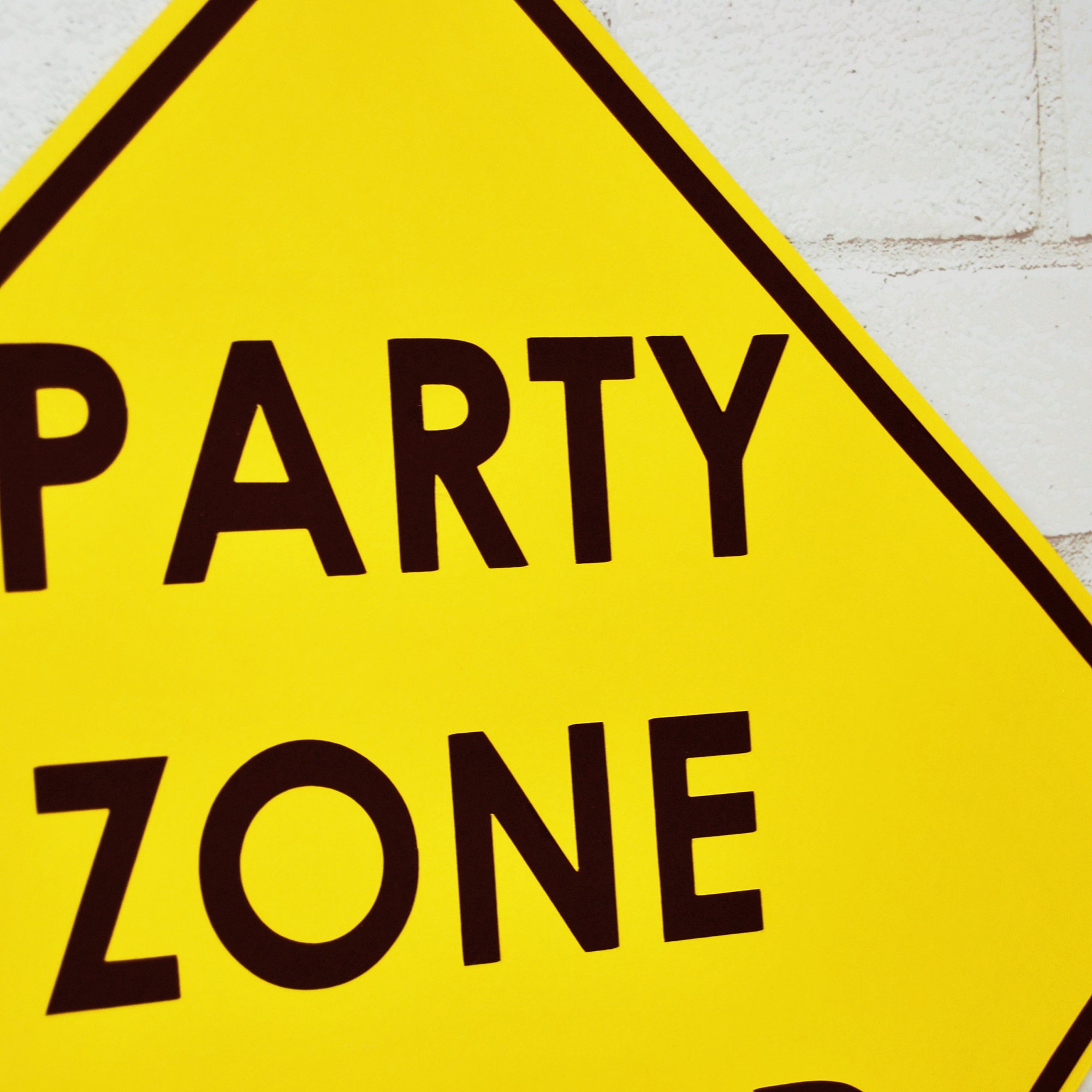Party Zone Coluring In Construction Zone Party Signs