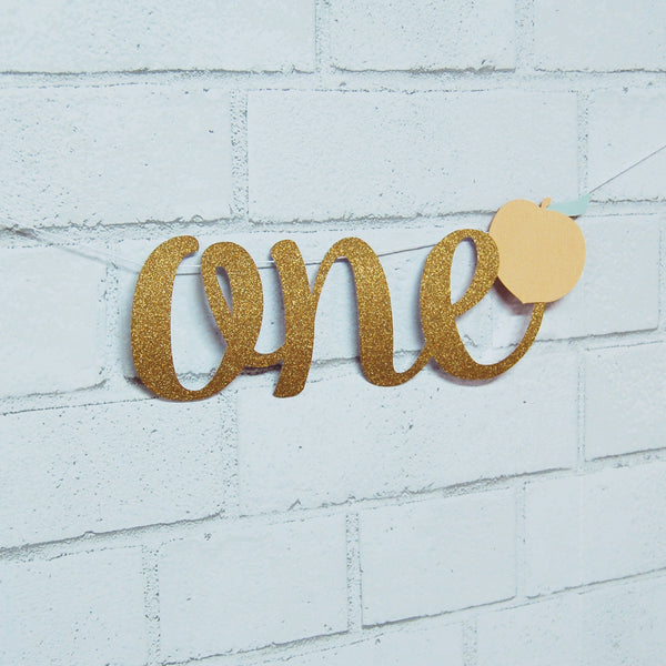 Peach ONE High Chair Banner