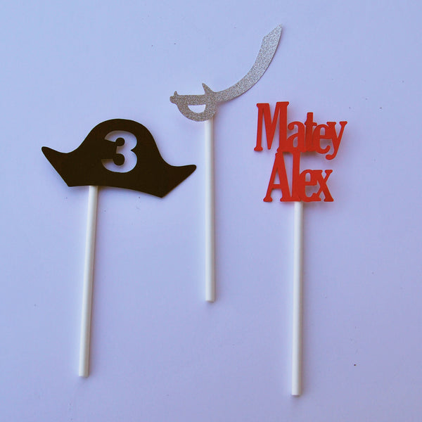Pirate Cupcake Toppers