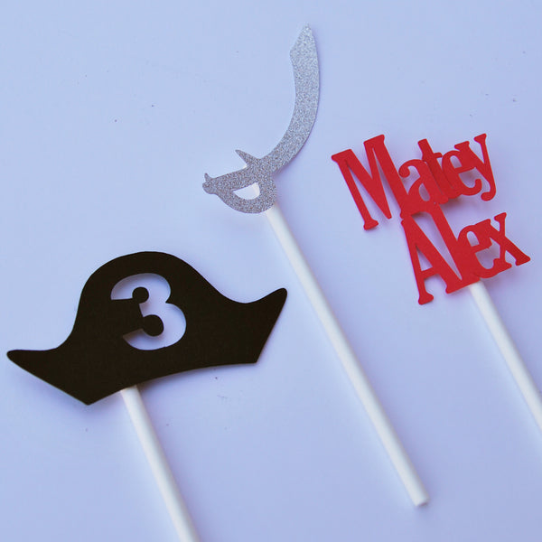 Pirate Cupcake Toppers