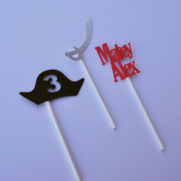 Pirate Cupcake Toppers