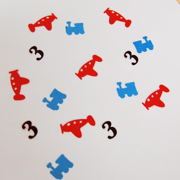 Planes and Trains Confetti