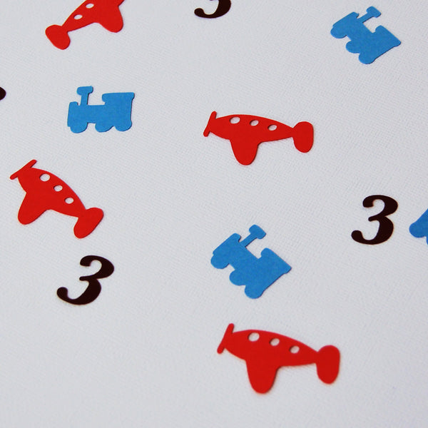 Planes and Trains Confetti