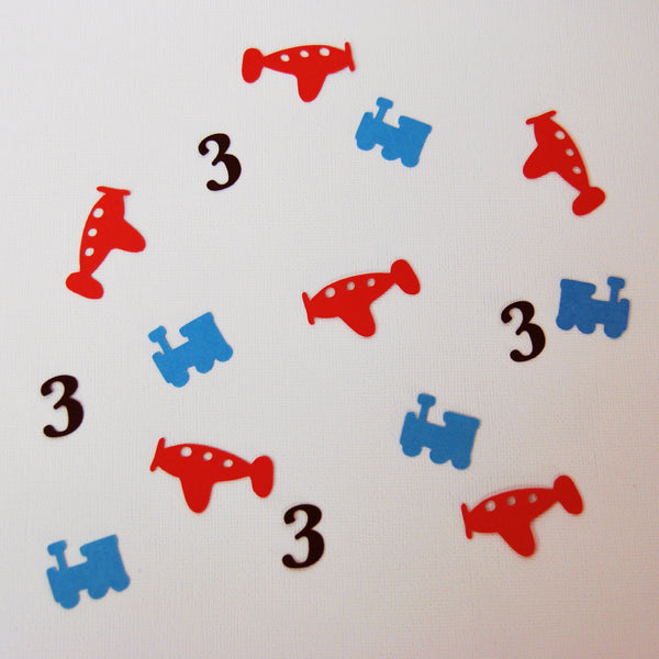 Planes and Trains Confetti