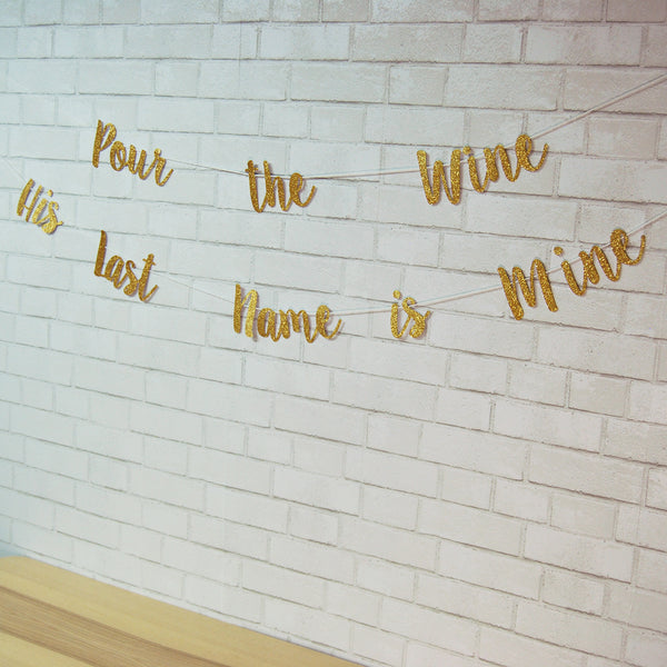 "Pour the Wine His Name is Mine" Banner