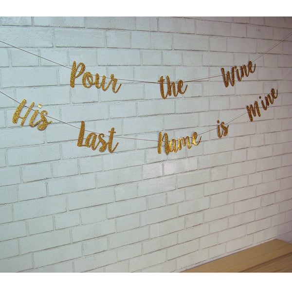 "Pour the Wine His Name is Mine" Banner