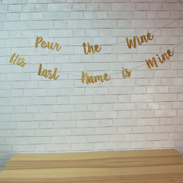 "Pour the Wine His Name is Mine" Banner