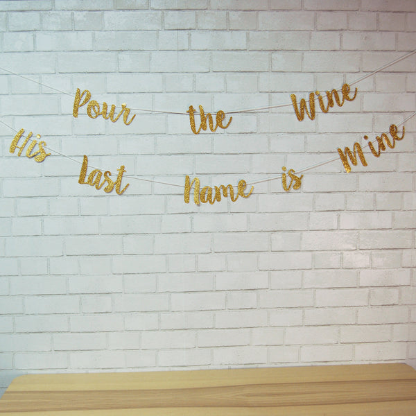 "Pour the Wine His Name is Mine" Banner