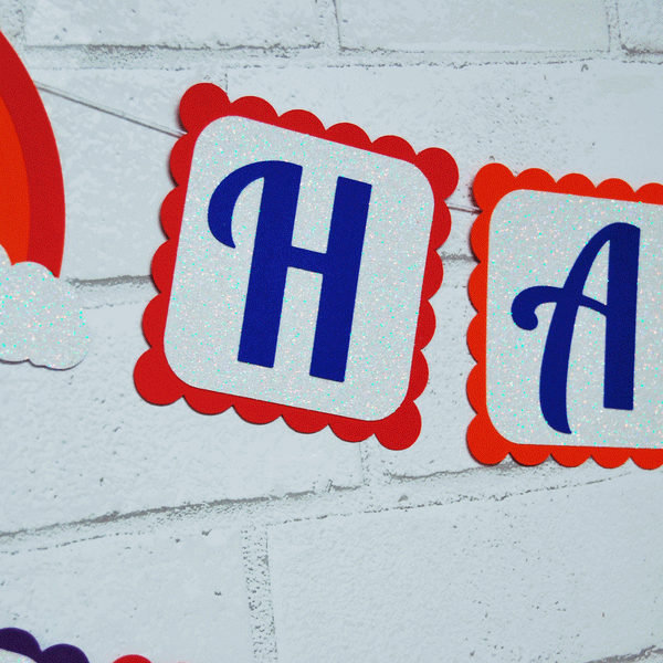 Rainbow Birthday Banner