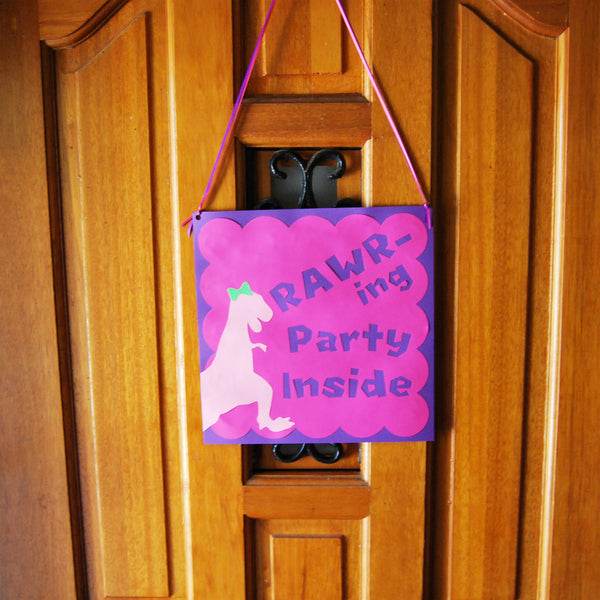 Dinosaur Birthday Sign