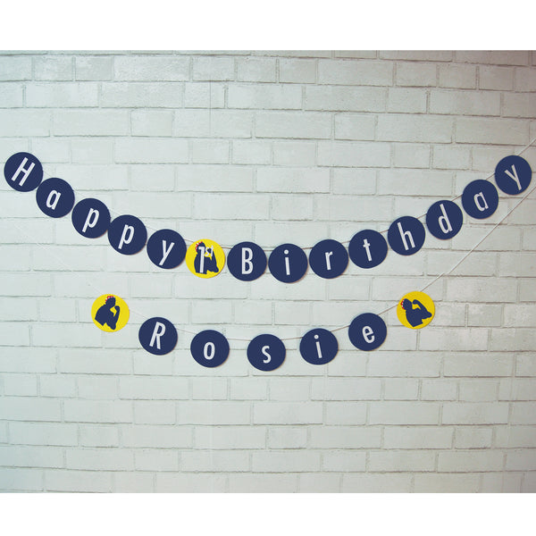 Rosie the Riveter Birthday Banner
