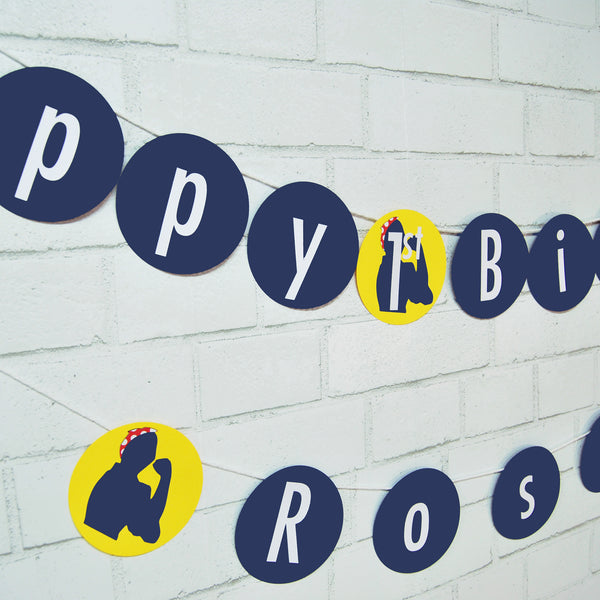 Rosie the Riveter Birthday Banner