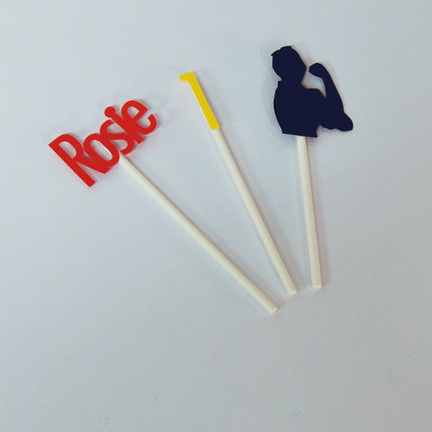 Rosie the Riveter Cupcake Toppers