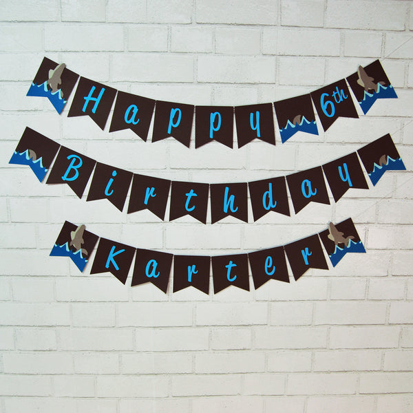 Shark Birthday Banner