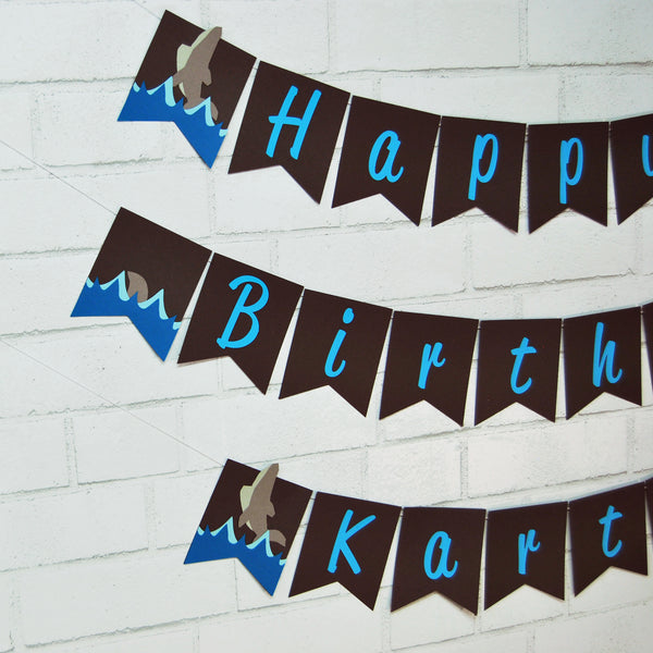 Shark Birthday Banner